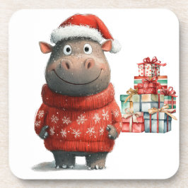 Porta-copo Hippo Natal Pensado para Amantes de os animais