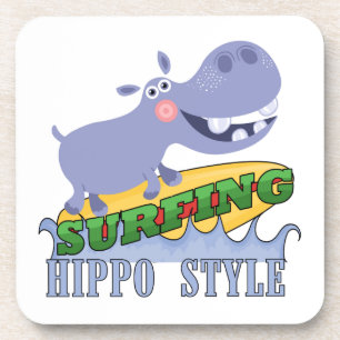 Porta-copo Hippopotamus do surfista