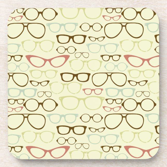 Porta-copo Hipster retro do Eyeglass (Frente)