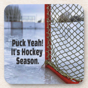 Porta-copo Hockey Season Ice Frio Engraçado Humor Puck