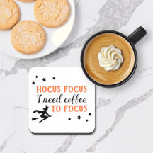 Hocus Pocus Halloween Moderno Laranja e Preto