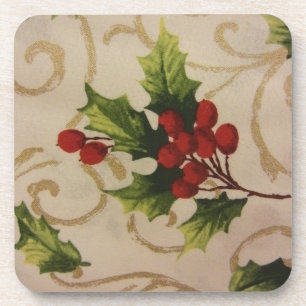 Porta-copo Holly Berries