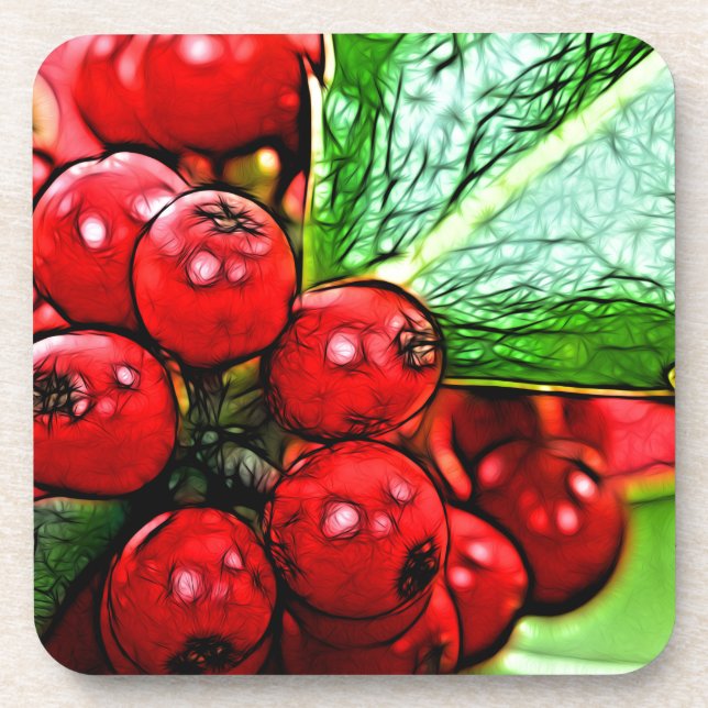 Porta-copo Holly Berries 006 (Frente)