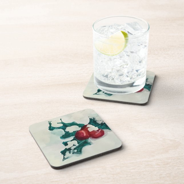 Porta-copo Holly na neve (Lado Direito)