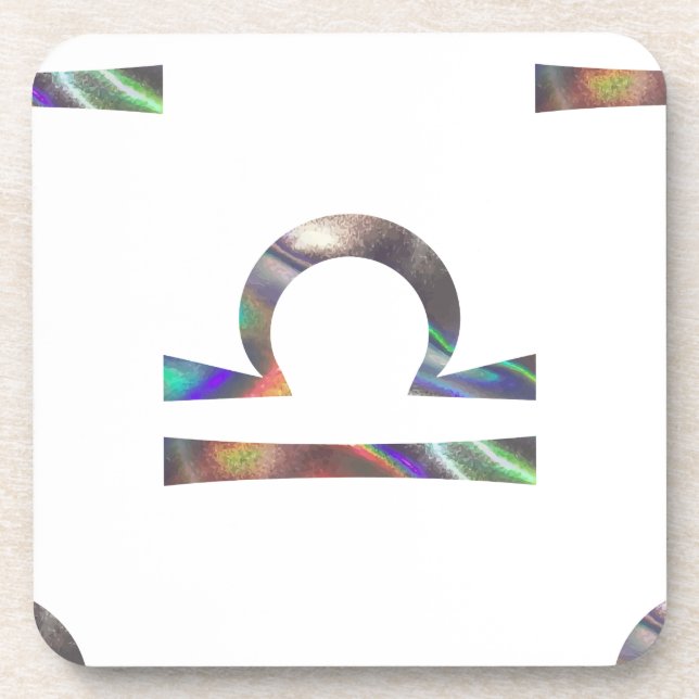 Porta-copo holograma Libra (Frente)