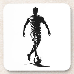Porta-copo Homem de futebol com bola