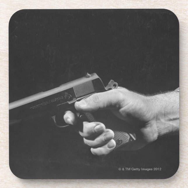 Porta-copo Homem que guardara a arma (Frente)