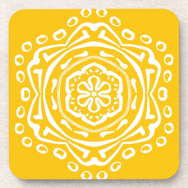 Porta-copo Honey Mandala (Frente)