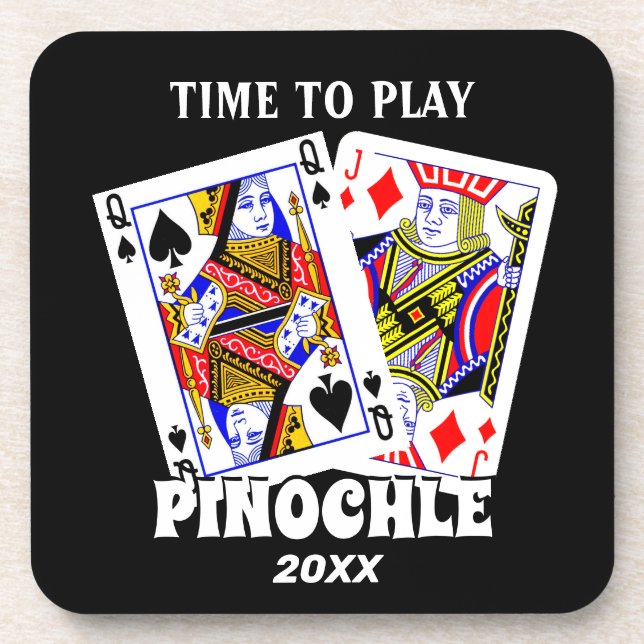 Porta-copo Hora de Jogar Pinochle   (Frente)