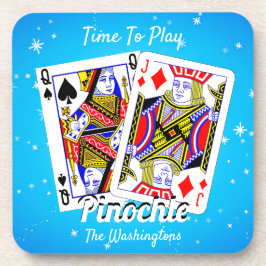 Porta-copo Hora divertida de jogar Pinochle  