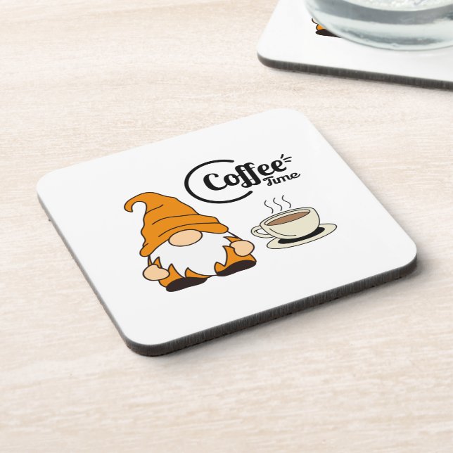 Porta-copo Hora do Café com Gnome em um (Left Side)