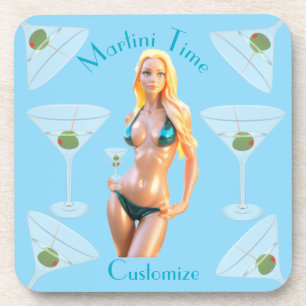 Porta-copo Hora do Martini Babe de Bikini Thunder_Cove