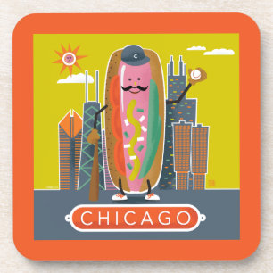 Porta-copo Hotdog do Estilo Chicago
