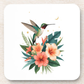 Porta-copo Hummingbird Bloom Tropical Coaster