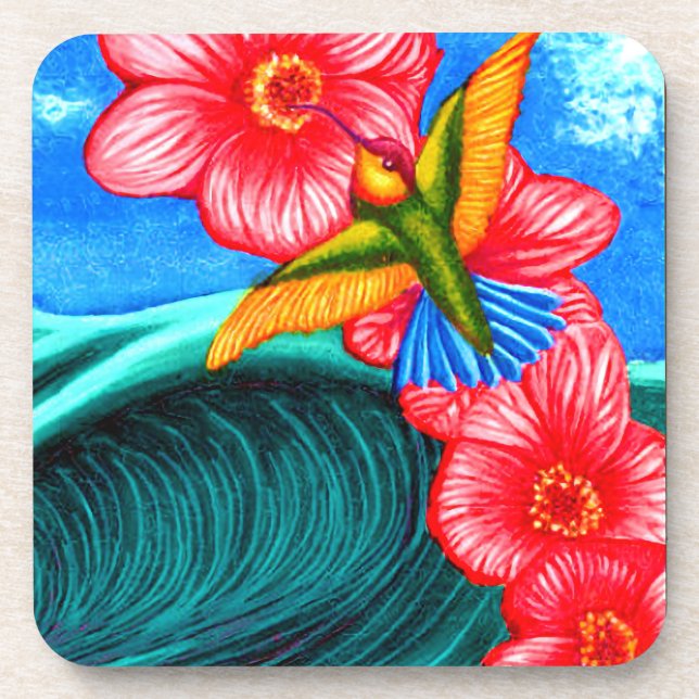 Porta-copo Hummingbird Ocean (Frente)