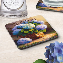 Porta-copo Hydrangea in Basket Welcome