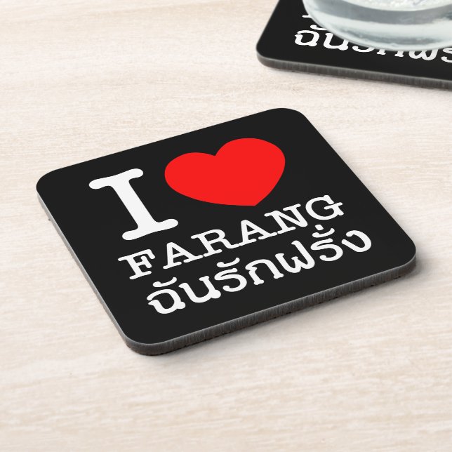 Porta-copo I Heart (Love) Farang (Left Side)