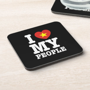 Porta-copo I Heart (Love) My Viet Pessoas