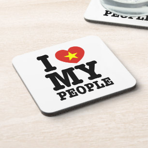 Porta-copo I Heart (Love) My Viet Pessoas