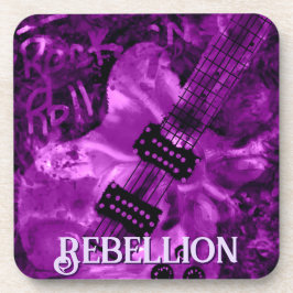 Porta-copo I Love Rock 'N Roll Electric Guitar Personalized