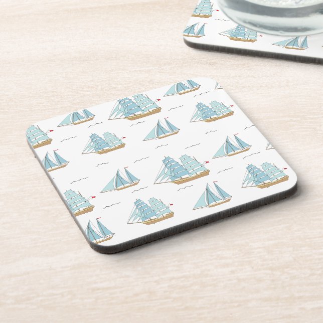 Porta-copo Iates de Verão, em forma de carne, com velas (Left Side)