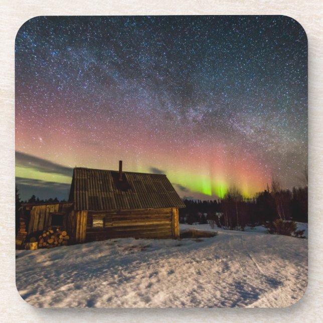 Porta-copo Ice & Snow | Aurora Polaris Murmansk, Iceland (Frente)