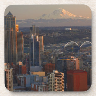 Porta-copo Ideia aérea da skyline 2 da cidade de Seattle