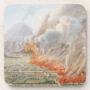 Porta-copo Ideia de uma erupção do Monte Vesúvio que