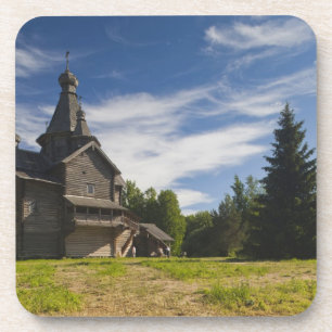 Porta-copo igreja ortodoxa russa de madeira tradicional