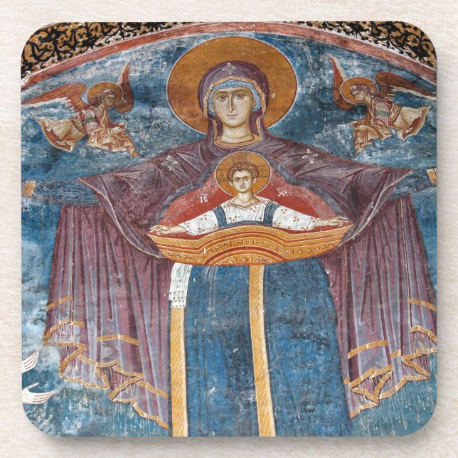 Porta-copo Igreja Ortodoxa Sérvia, e um local da UNESCO, (Frente)