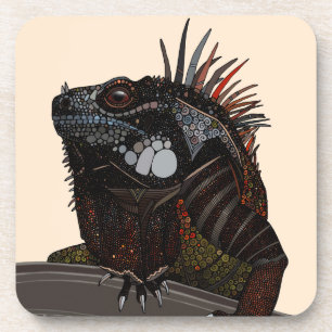 Porta-copo iguana ecru