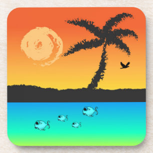 Porta-copo Ilha Sunset