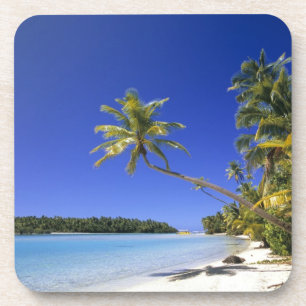 Porta-copo Ilhas Cook com Palm na praia