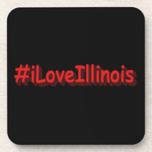 Porta-copo "#iLoveIllinois " Design bonito. Comprar Agora