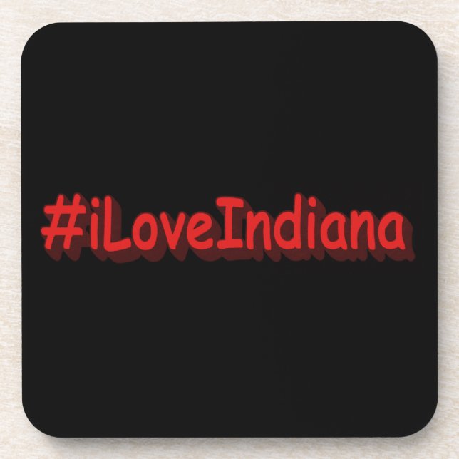 Porta-copo "#iLoveIndiana " Design bonito. Comprar Agora (Frente)