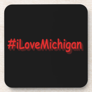 Porta-copo "#iLoveMichigan " Design bonito. Comprar Agora