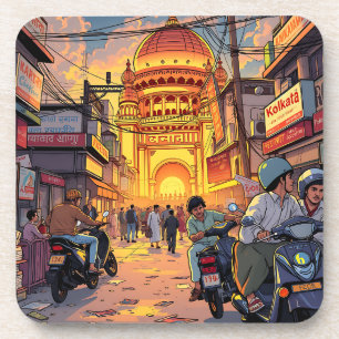 Porta-copo Ilustração da Índia   Kolkata