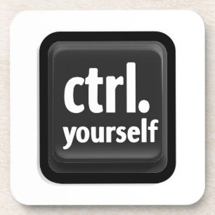 Porta-copo Ilustração da Tecla “Ctrl a Si Mesmo” – Moti Minim