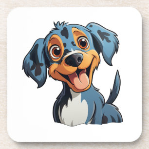 Porta-copo Ilustração de cão de desenho animado