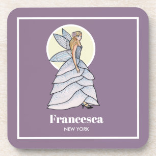 Porta-copo Ilustração de Moda de Camarão da Princesa Fada 