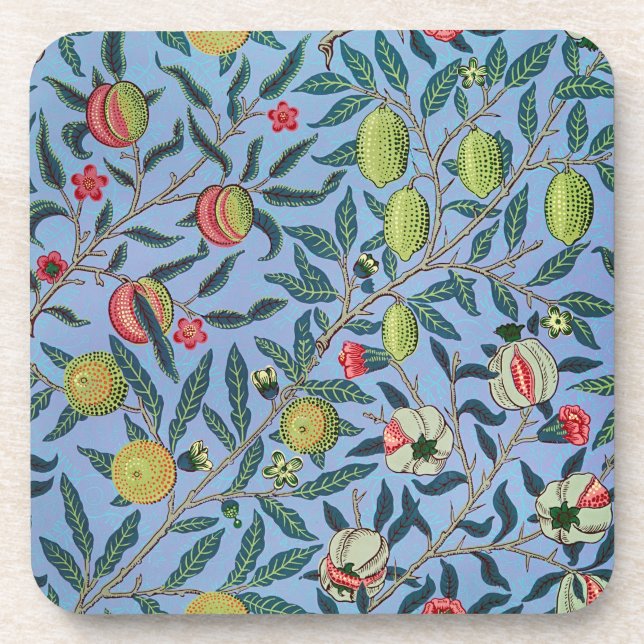 Porta-copo Ilustração de Ornamento de Pomegranato de Fruta Vi (Frente)