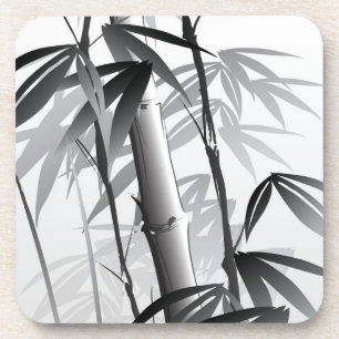 Porta-copo Ilustração de uma pintura oriental do estilo