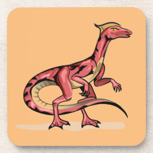 Porta-copo Ilustração De Velociraptor.