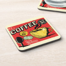 Ilustrações rústicas fundo vintage Café