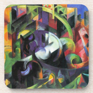 Porta-copo Imagem com Gado por Franz Marc, Arte Antiga