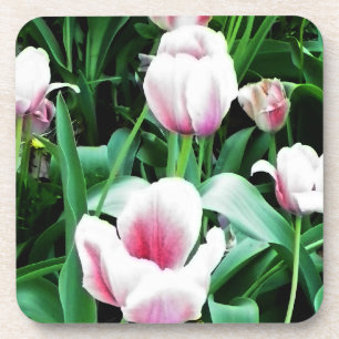 Porta-copo Imagem de Tulipas Rosa