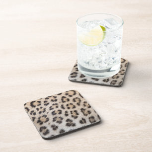 Porta-copo Impressão animal sobre pele de na moda-leopardo-El