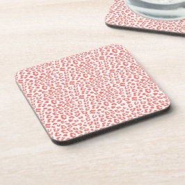 Porta-copo Impressão Coral Leopardo