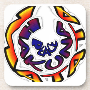 Porta-copo impressão de Arte Circular "Peace Hakuna Matata"