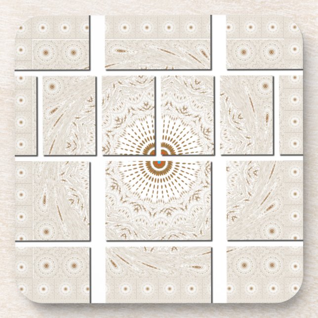 Porta-copo Impressão de Arte Mosaica do Motif Africano Tradic (Frente)